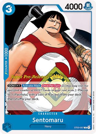 Sentomaru (ST03-007) - Super Pre-Release Starter Deck 3: The Seven Warlords of the Sea | Grognard Games