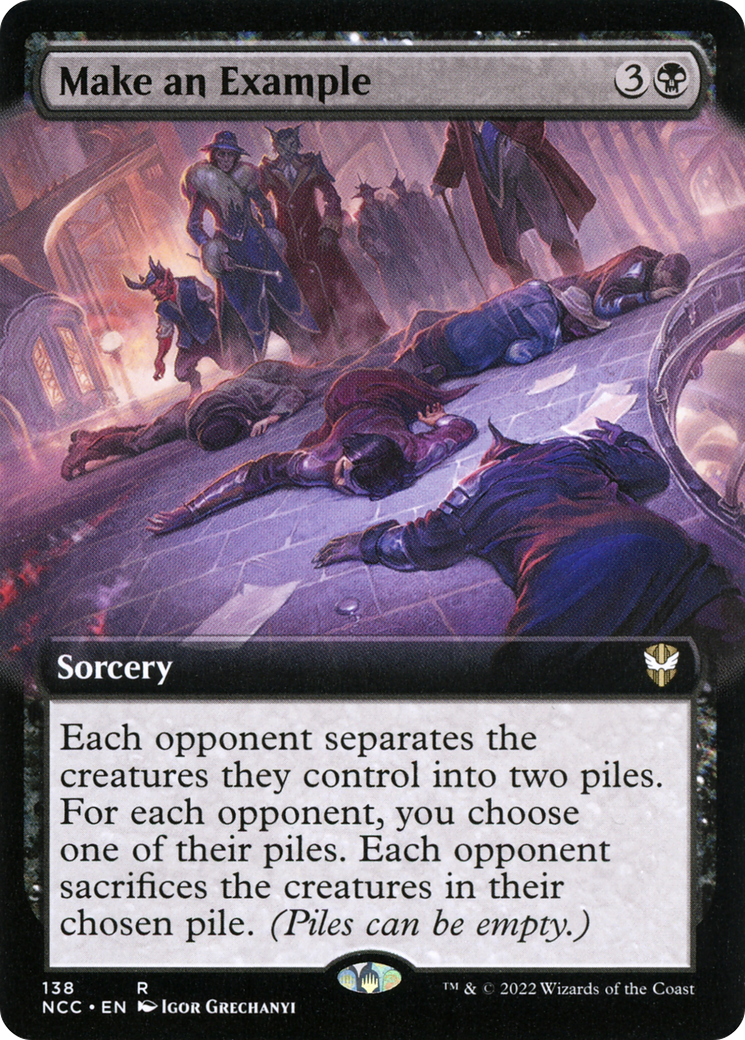 Make an Example (Extended Art) [Streets of New Capenna Commander] | Grognard Games