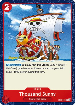 Thousand Sunny (ST01-017) - Super Pre-Release Starter Deck 1: Straw Hat Crew | Grognard Games