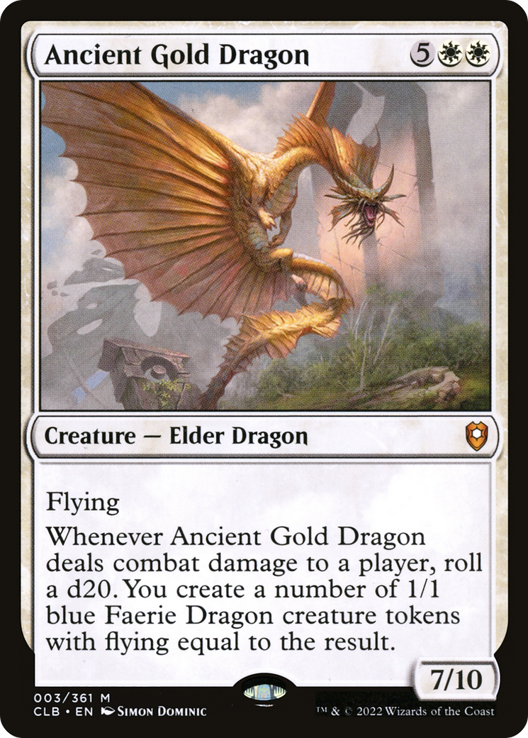 Ancient Gold Dragon [Commander Legends: Battle for Baldur's Gate] | Grognard Games