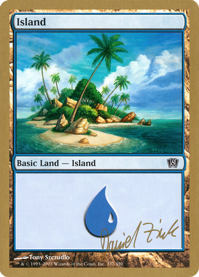 Island (dz337) (Daniel Zink) [World Championship Decks 2003] | Grognard Games