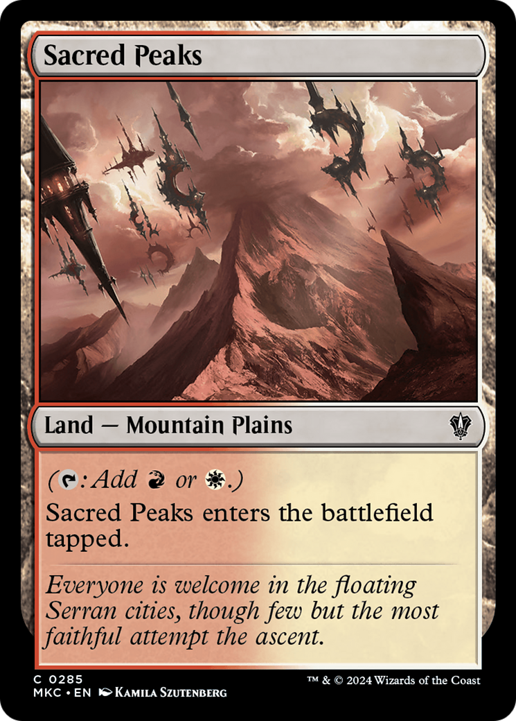 Sacred Peaks [Murders at Karlov Manor Commander] | Grognard Games
