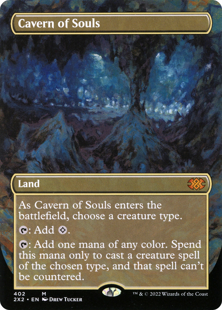 Cavern of Souls (Borderless Alternate Art) [Double Masters 2022] | Grognard Games