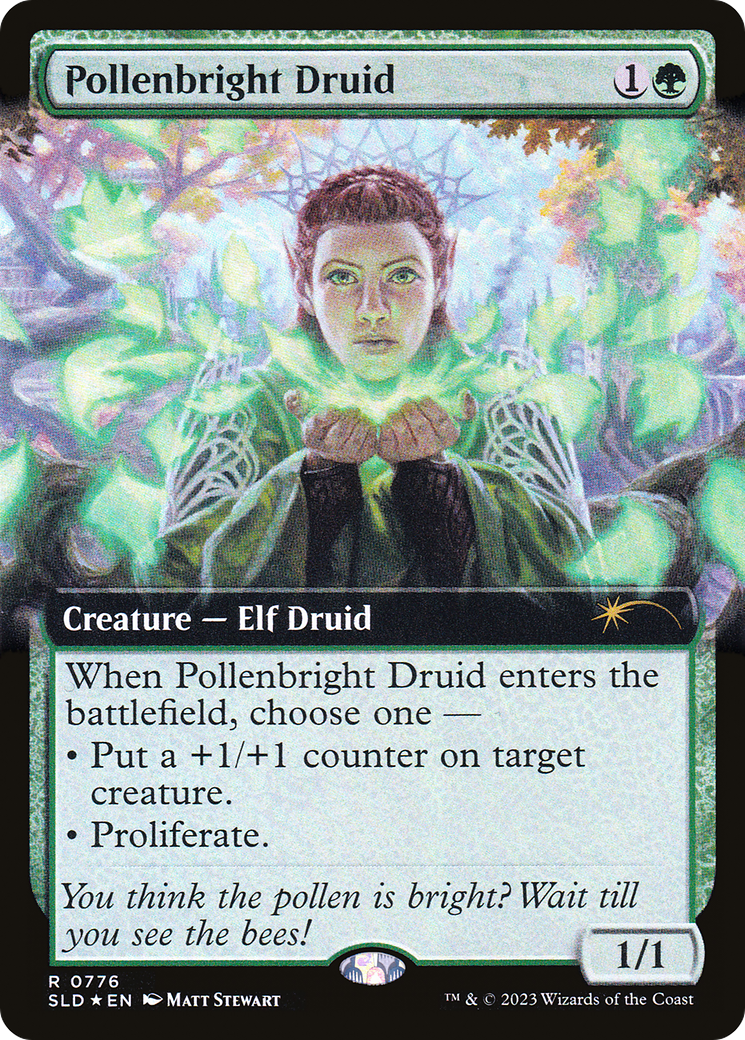 Pollenbright Druid (Extended Art) [Secret Lair Drop Series] | Grognard Games
