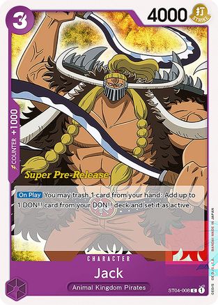 Jack (ST04-008) - Super Pre-Release Starter Deck 4: Animal Kingdom Pirates | Grognard Games
