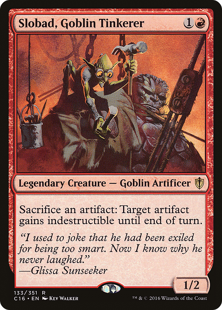 Slobad, Goblin Tinkerer [Commander 2016] | Grognard Games