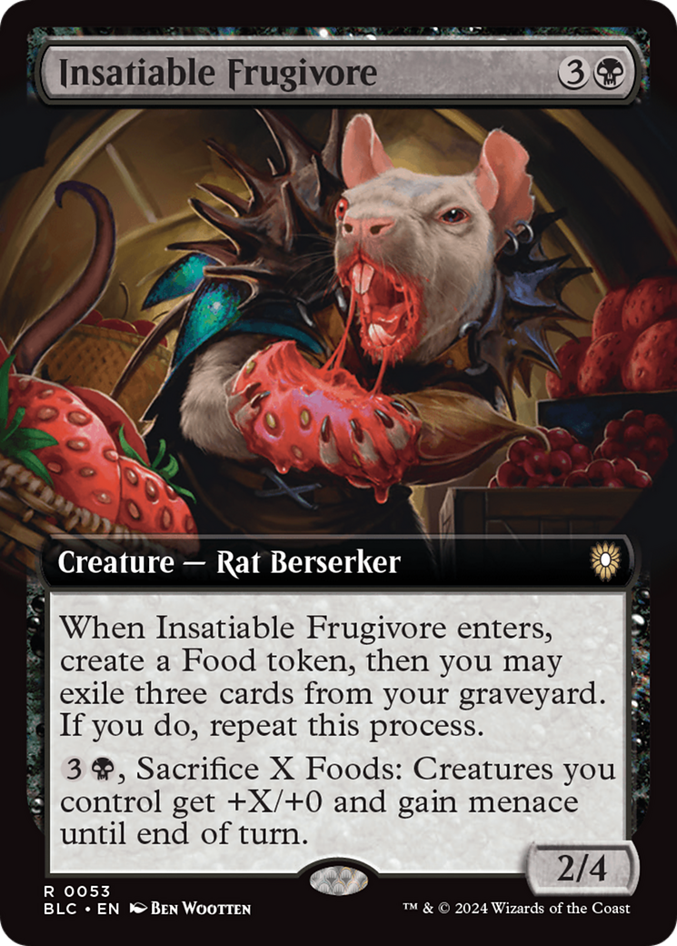 Insatiable Frugivore (Extended Art) [Bloomburrow Commander] | Grognard Games