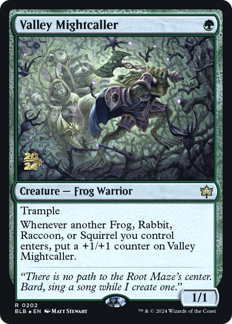 Valley Mightcaller [Bloomburrow Prerelease Promos] | Grognard Games