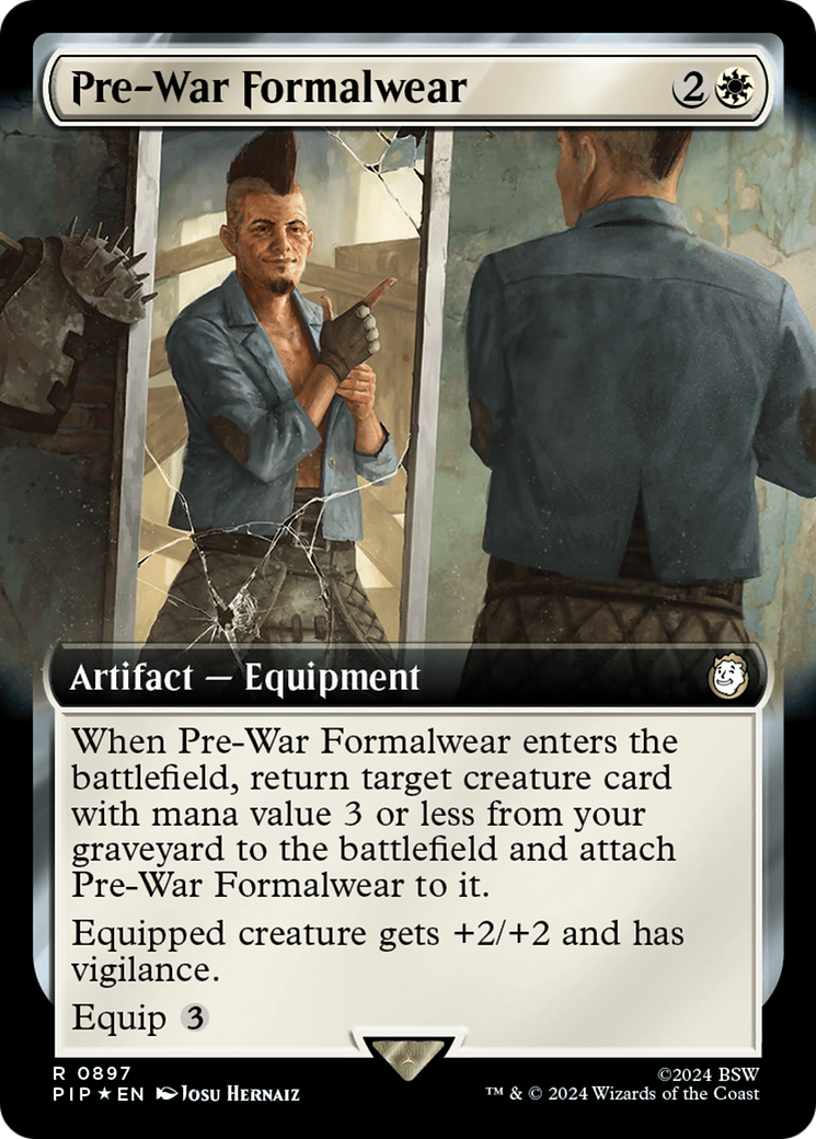 Pre-War Formalwear (Extended Art) (Surge Foil) [Fallout] | Grognard Games