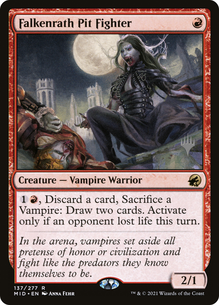 Falkenrath Pit Fighter (Promo Pack) [Innistrad: Midnight Hunt Promos] | Grognard Games