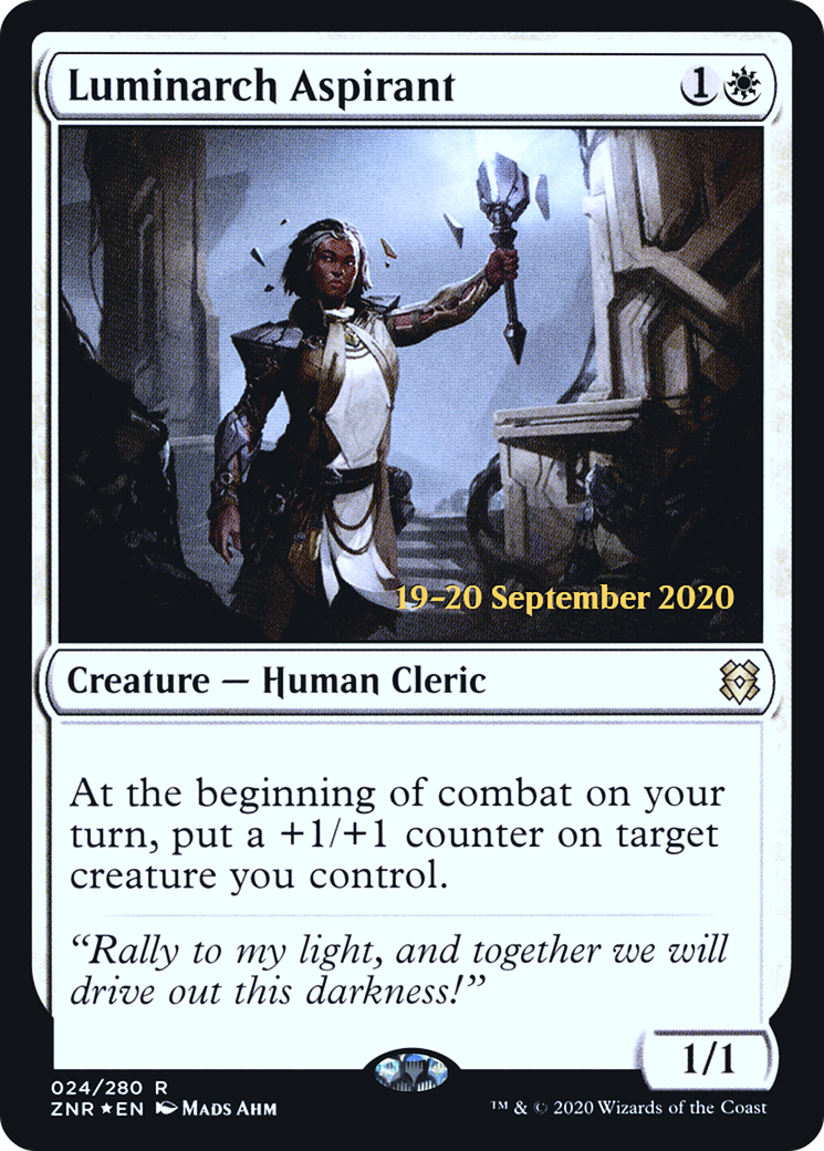 Luminarch Aspirant [Zendikar Rising Prerelease Promos] | Grognard Games