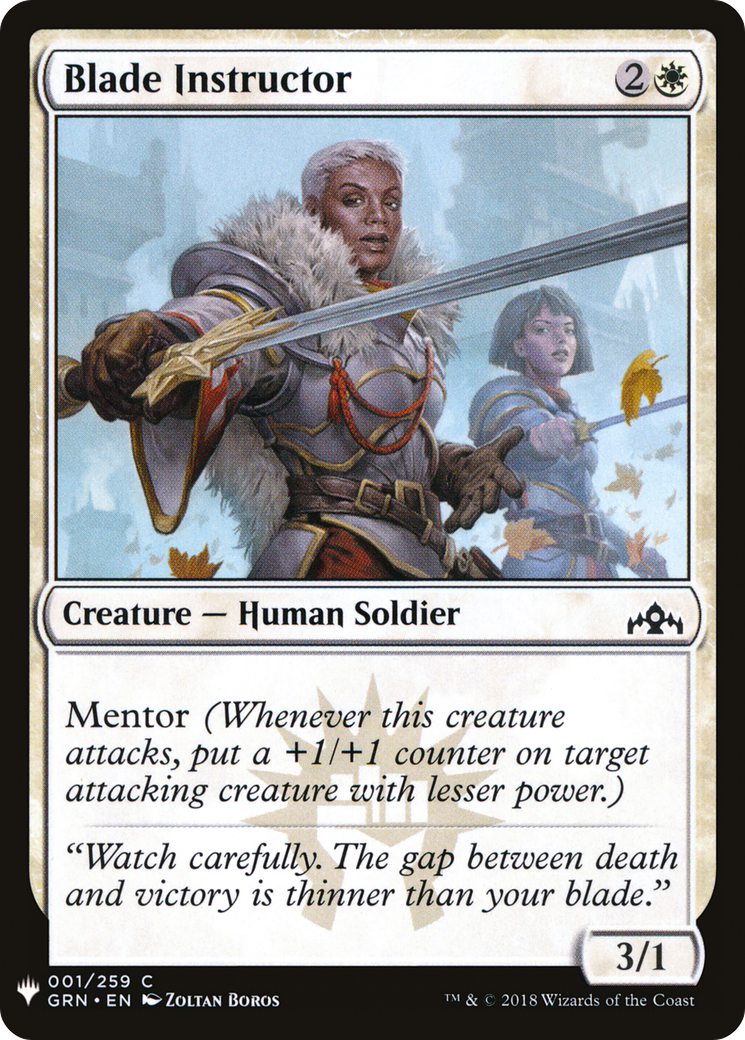 Blade Instructor [Mystery Booster] | Grognard Games