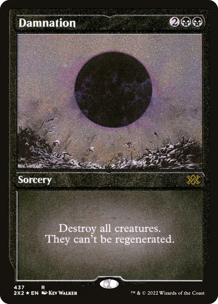 Damnation (Foil Etched) (2X2-437) - Double Masters 2022 Foil | Grognard Games