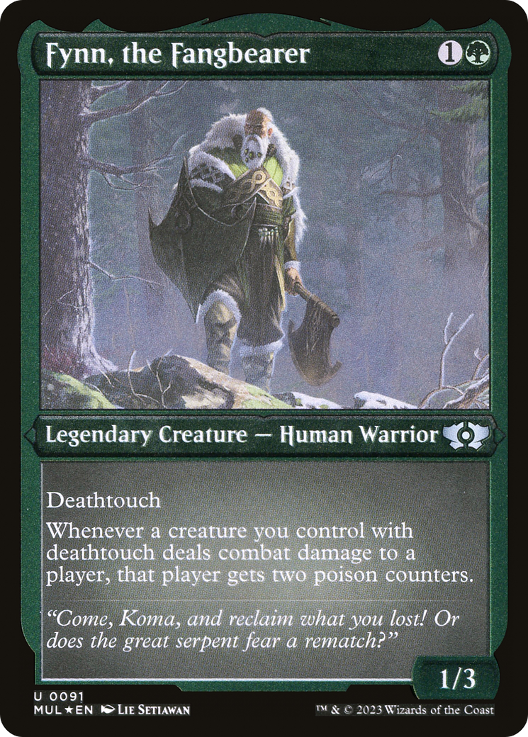 Fynn, the Fangbearer (Foil Etched) (MUL-091) - Multiverse Legends Foil | Grognard Games