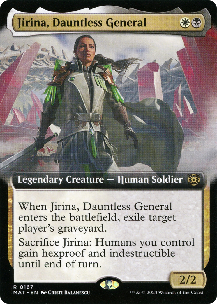 Jirina, Dauntless General (Extended Art) [March of the Machine: The Aftermath] | Grognard Games