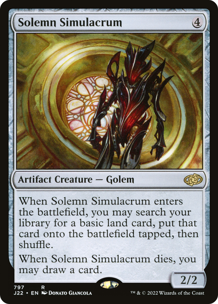 Solemn Simulacrum [Jumpstart 2022] | Grognard Games