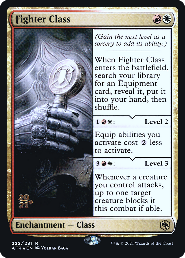 Fighter Class [Dungeons & Dragons: Adventures in the Forgotten Realms Prerelease Promos] | Grognard Games