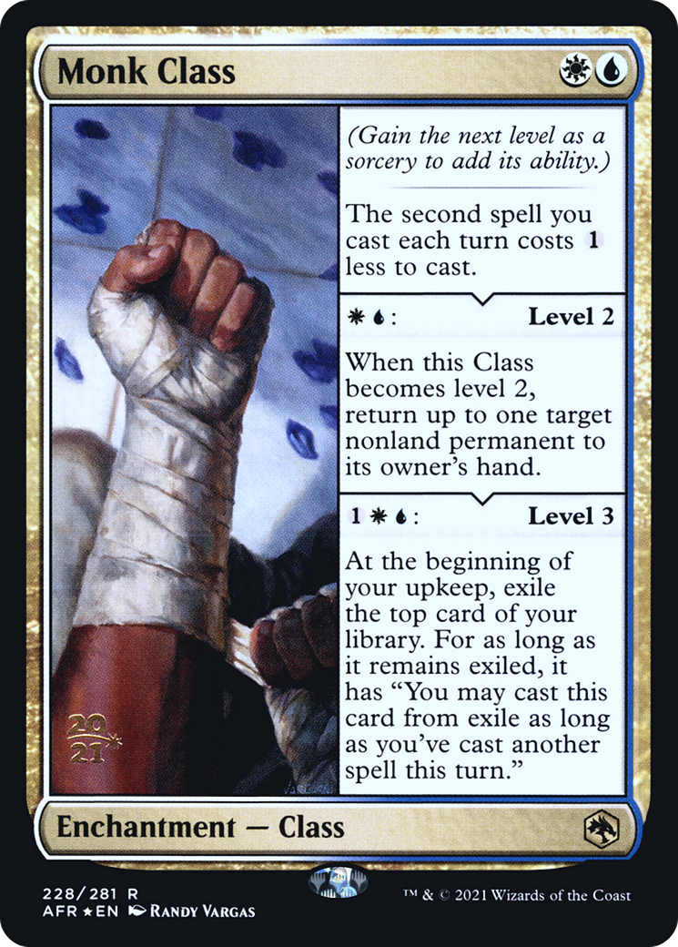 Monk Class [Dungeons & Dragons: Adventures in the Forgotten Realms Prerelease Promos] | Grognard Games