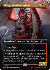 Dragonlord Kolaghan // Dragonlord Kolaghan (SLD-1972) - Secret Lair Drop (Borderless) Foil | Grognard Games