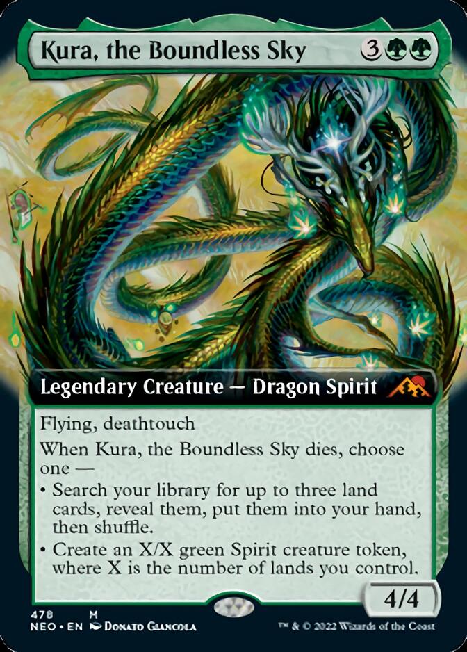 Kura, the Boundless Sky (Extended Art) [Kamigawa: Neon Dynasty] | Grognard Games