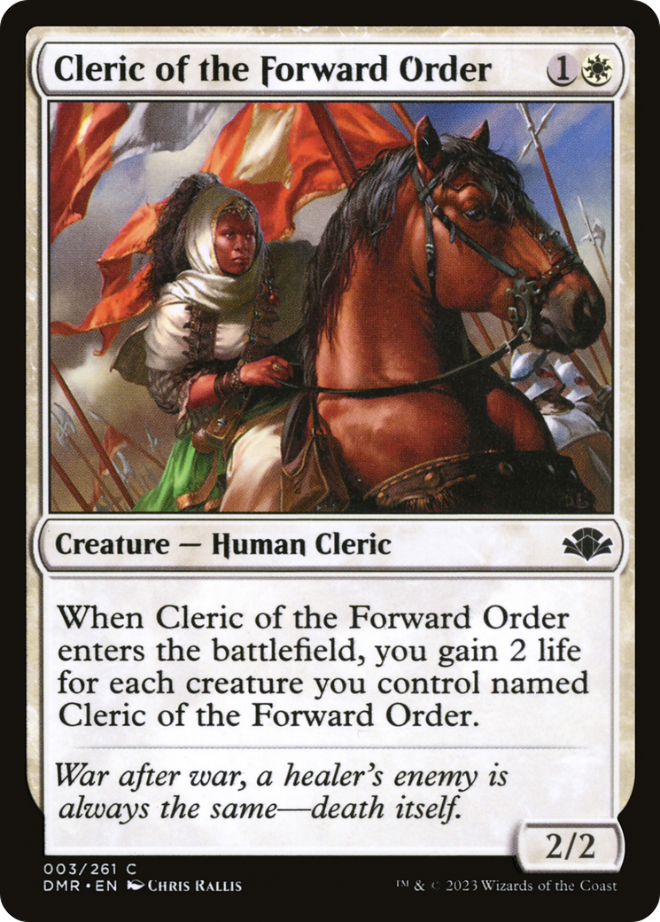 Cleric of the Forward Order [Dominaria Remastered] | Grognard Games