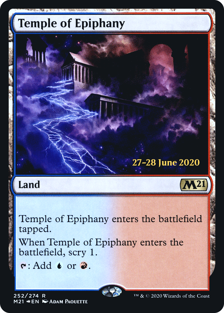 Temple of Epiphany  [Core Set 2021 Prerelease Promos] | Grognard Games