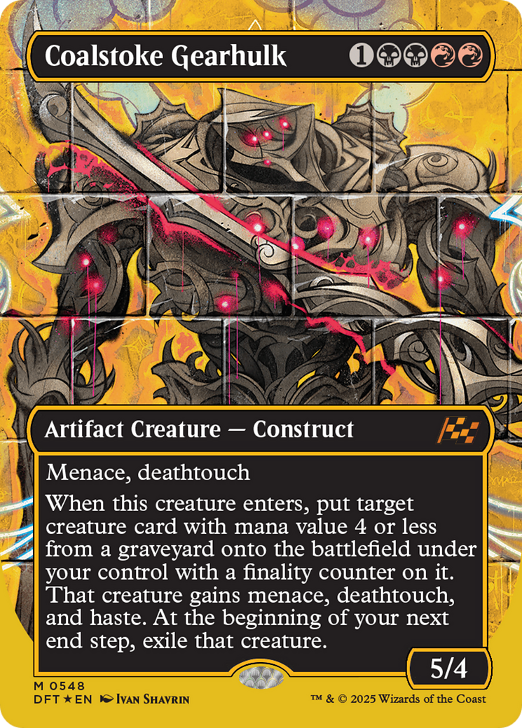 Coalstoke Gearhulk (Borderless) (First-Place Foil) [Aetherdrift] | Grognard Games