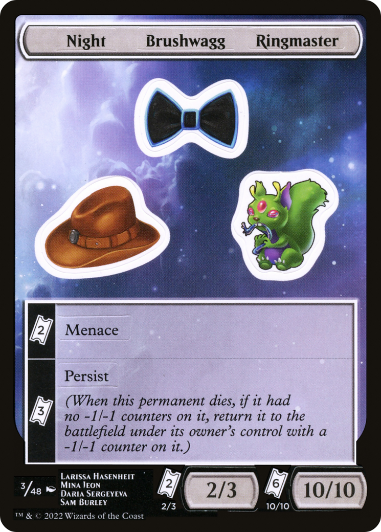 Night Brushwagg Ringmaster [Unfinity Stickers] | Grognard Games