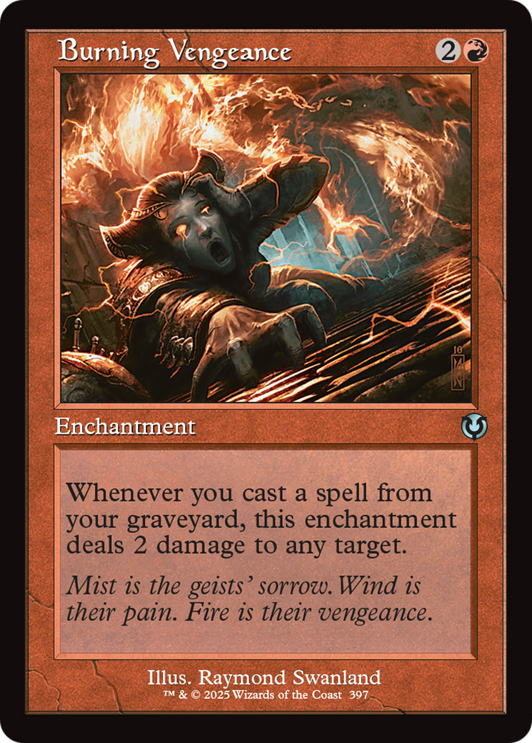 Burning Vengeance (Retro Frame) [Innistrad Remastered] | Grognard Games