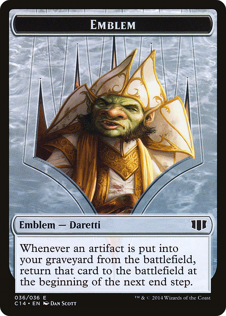 Daretti, Scrap Savant Emblem // Tuktuk the Returned Double-sided Token [Commander 2014 Tokens] | Grognard Games
