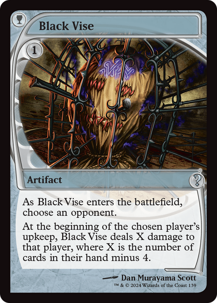 Black Vise (Future Sight) [Mystery Booster 2] | Grognard Games