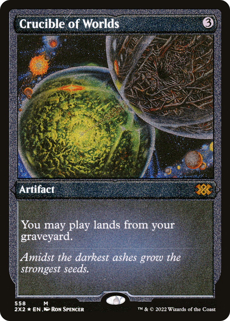 Crucible of Worlds (Foil Etched) (2X2-558) - Double Masters 2022 Foil | Grognard Games
