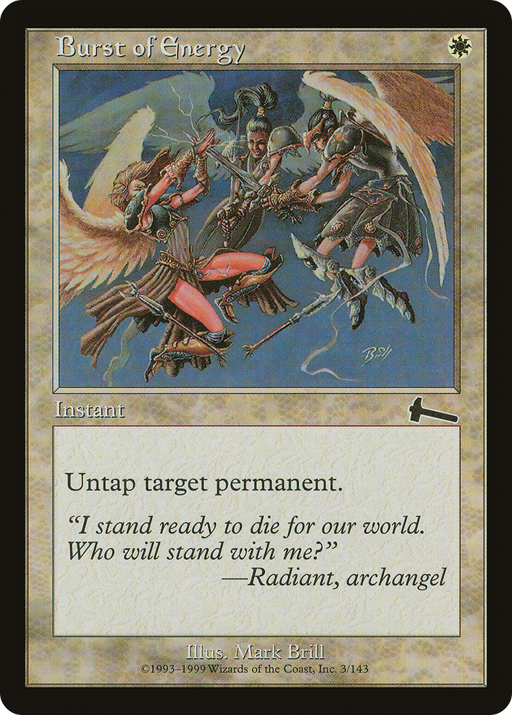 Burst of Energy [Urza's Legacy] | Grognard Games