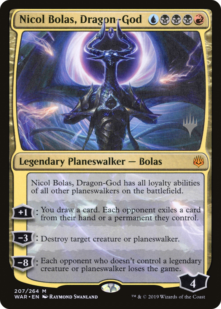 Nicol Bolas, Dragon-God (Promo Pack) [War of the Spark Promos] | Grognard Games
