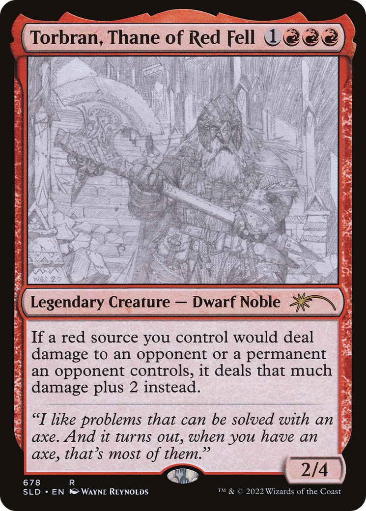 Torbran, Thane of Red Fell (Sketch) [Secret Lair Drop Promos] | Grognard Games