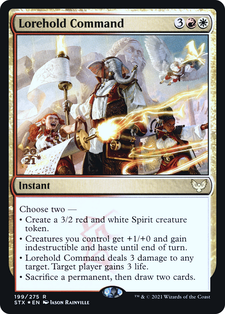 Lorehold Command [Strixhaven: School of Mages Prerelease Promos] | Grognard Games