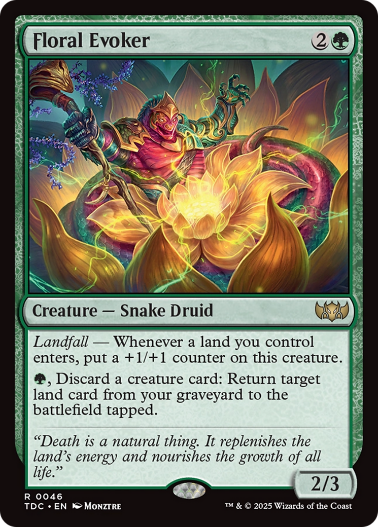 Floral Evoker [Tarkir: Dragonstorm Commander] | Grognard Games