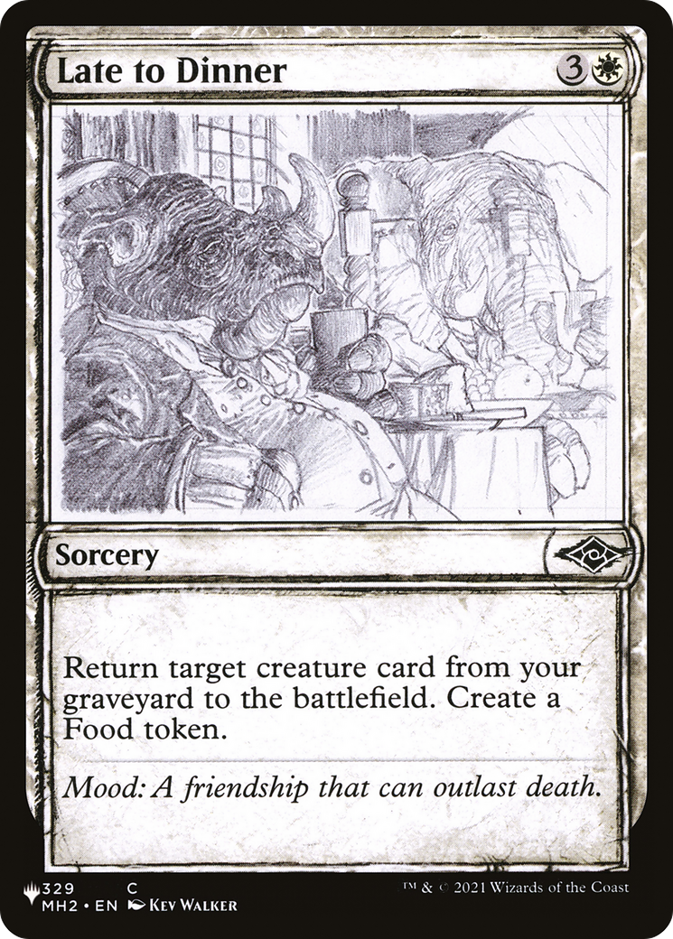 Late to Dinner [The List] | Grognard Games