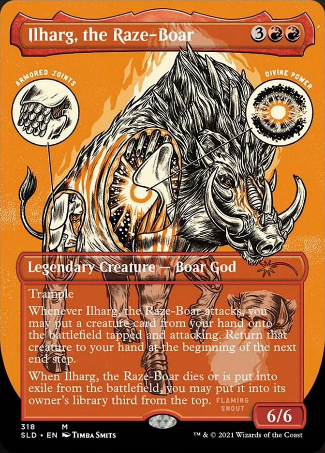 Ilharg, the Raze-Boar (Borderless Foil Etched) [Secret Lair Drop Series] | Grognard Games