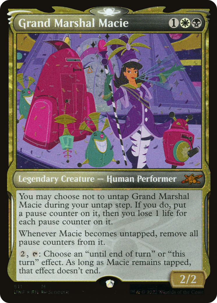 Grand Marshal Macie (Showcase) (Galaxy Foil) [Unfinity] | Grognard Games