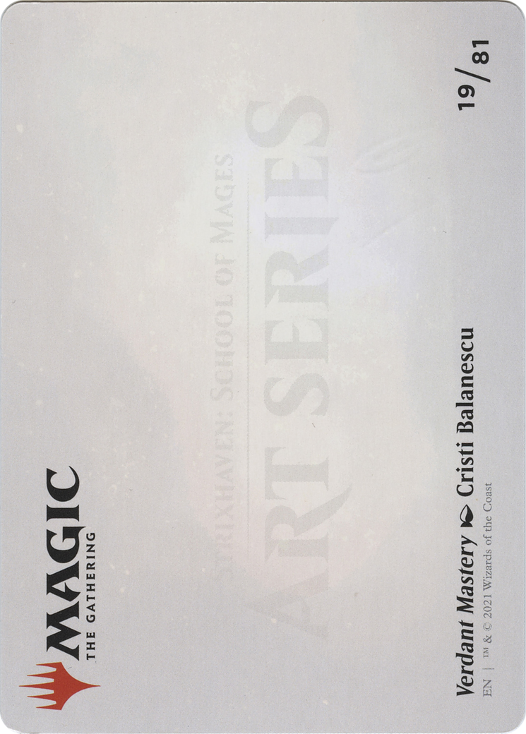 Verdant Mastery // Verdant Mastery (ASSTX-019) - Strixhaven Art Series (Borderless) Foil | Grognard Games