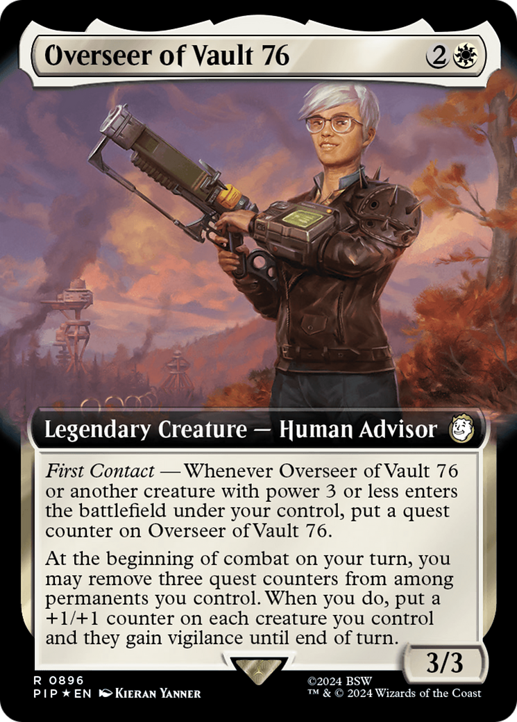 Overseer of Vault 76 (Extended Art) (Surge Foil) [Fallout] | Grognard Games