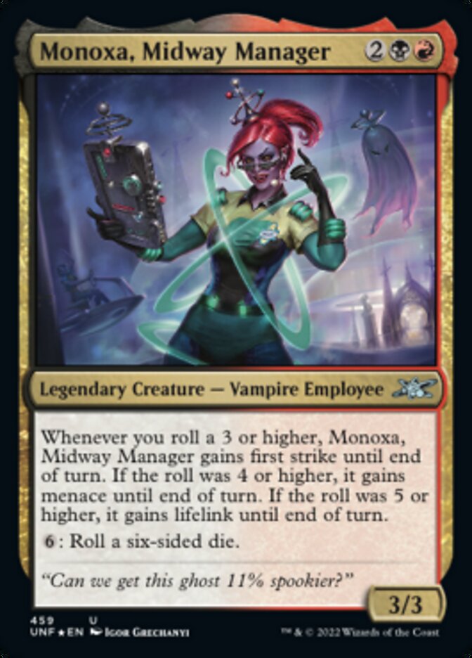 Monoxa, Midway Manager (Galaxy Foil) [Unfinity] | Grognard Games