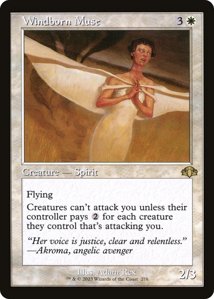 Windborn Muse (Retro) [Dominaria Remastered] | Grognard Games