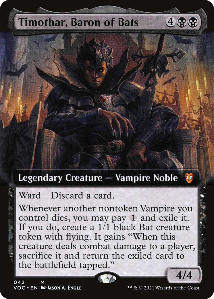 Timothar, Baron of Bats (Extended) [Innistrad: Crimson Vow Commander] | Grognard Games