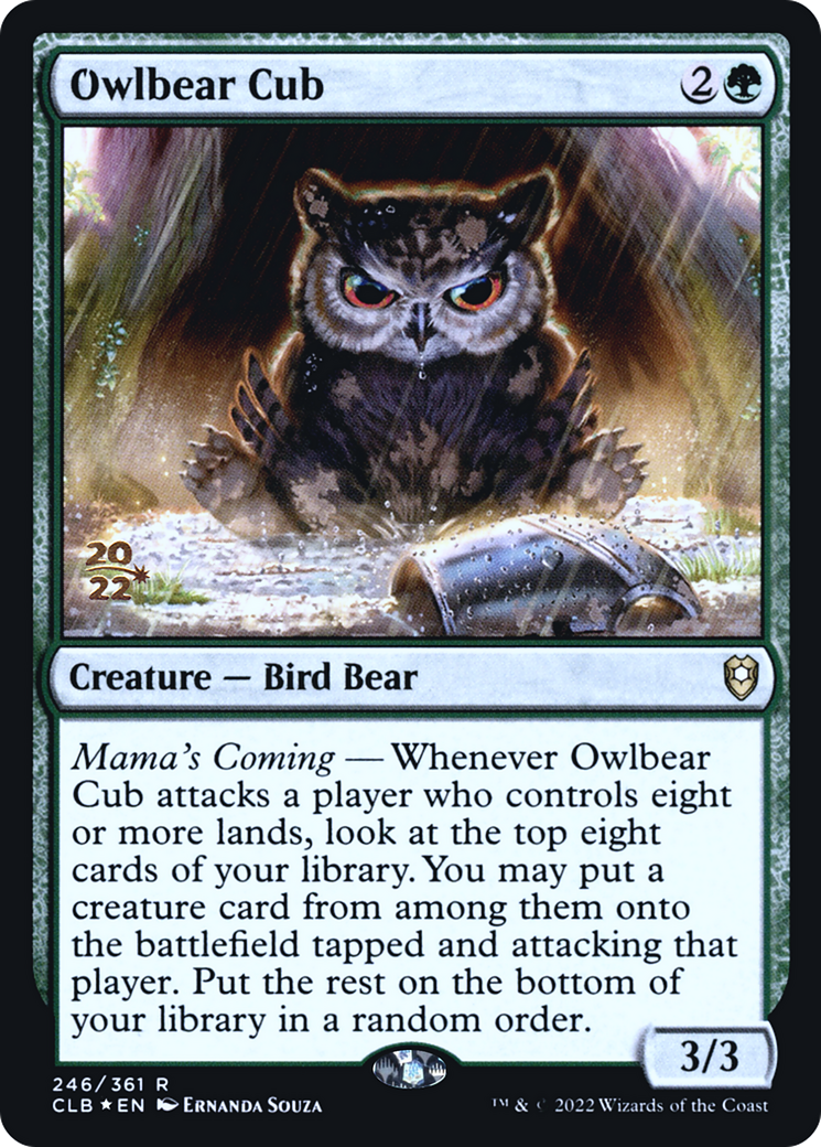 Owlbear Cub [Commander Legends: Battle for Baldur's Gate Prerelease Promos] | Grognard Games