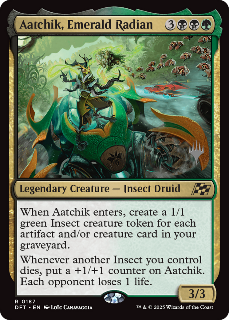 Aatchik, Emerald Radian (Promo Pack) [Aetherdrift Promos] | Grognard Games