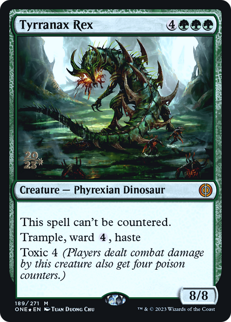 Tyrranax Rex [Phyrexia: All Will Be One Prerelease Promos] | Grognard Games