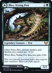 Blex, Vexing Pest // Search for Blex [Strixhaven: School of Mages Prerelease Promos] | Grognard Games