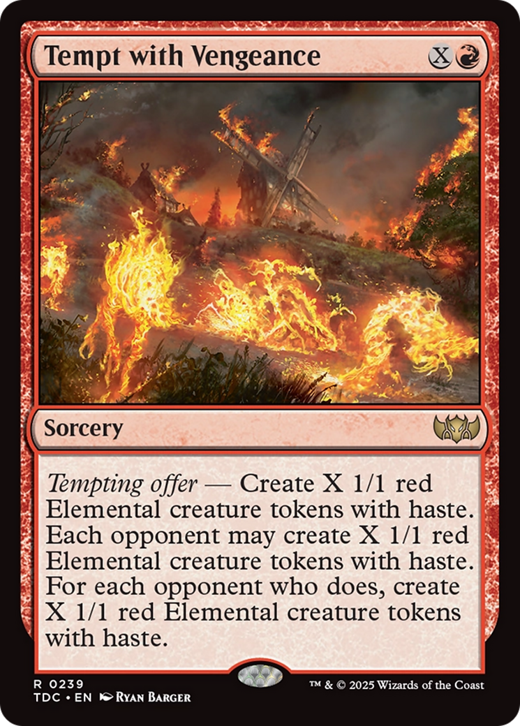 Tempt with Vengeance [Tarkir: Dragonstorm Commander] | Grognard Games